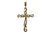 C034-40043: CROSS PENDANT .01 BR