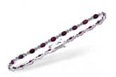 C211-71843: BRACELET 4.08 RUBY 4.55 TGW