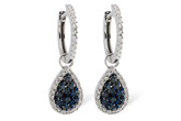 C214-44588: EARR .50 BLUE DIA .95 TW