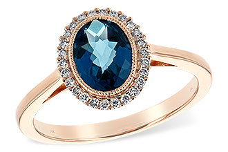 C217-10025: LDS RG 1.27 LONDON BLUE TOPAZ 1.42 TGW