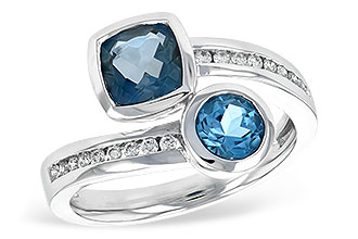 C217-17352: LDS RG 1.55 TW BLUE TOPAZ 1.70 TGW