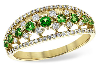 C218-00052: LDS RG .35 GREEN GARNET .67 TGW