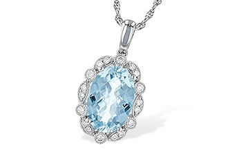 C218-05488: NECKLACE 2.40 AQUA 2.57 TGW (12x8MM AQ)