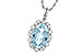 C218-05488: NECKLACE 2.40 AQUA 2.57 TGW (12x8MM AQ)