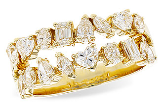 C301-66416: LDS DIA WED RG 1.38 TW FANCY CUT DIAS