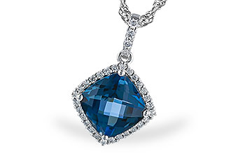 C301-67316: NECK 1.09 LONDON BLUE TOPAZ 1.20 TGW