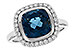 C301-70034: LDS RG 3.85 LONDON BLUE TOPAZ 4.15 TGW (9MM LBT)