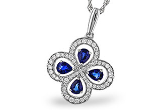 C302-56407: NECKLACE .68 SAPPHIRE TW .96 TGW