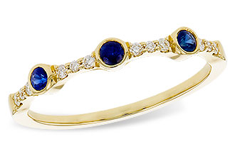 C302-57316: LDS WED RG .16 SAPPHIRE .25 TGW
