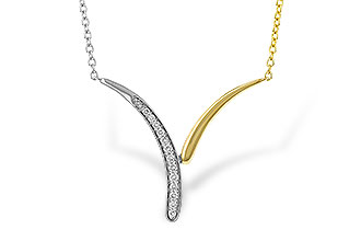 C302-59161: NECKLACE .12 TW (18")