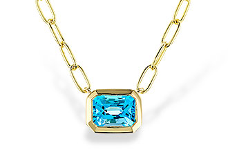 C302-60079: NECKLACE 1.20 SWISS BLUE TOPAZ (18")