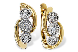 C302-61834: EARRINGS .25 TW