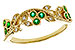 C302-62734: LDS WED RG .17 EMERALD TW .23 TGW