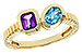 C302-62752: LDS RG .82 TW SEMI-PRECIOUS (AMY,SWISS BT)
