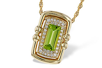 C302-62761: NECKLACE .72 PERIDOT .84 TGW (8x4MM PER)