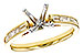 C303-45470: LDS SEMI DIA RG .38 TW BAGUETTES