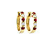 D028-93661: EARRINGS .33 RUBY .52 TGW