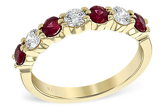 D213-50970: LDS WED RG .61 TW RUBY 1.00 TGW