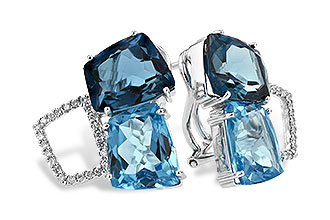 D216-20997: EARR 10.80 BLUE TOPAZ 11.00 TGW