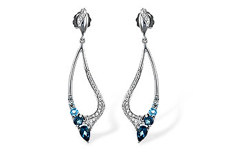 D217-15470: EARR .98 BLUE TOPAZ 1.25 TGW