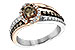 D217-15497: LDS DIA RG .40 BROWN CTR .97 TW