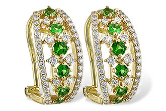 D218-00052: EARR .46 GREEN GARNET .86 TGW