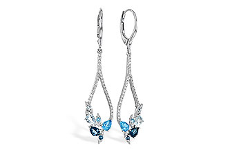 D300-76425: EARR 1.08 BLUE TOPAZ 1.35 TGW