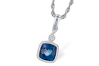 D301-63643: NECK 1.05 LONDON BLUE TOPAZ 1.07 TGW