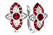 D301-63670: EARR .78 TW RUBY .90 TGW