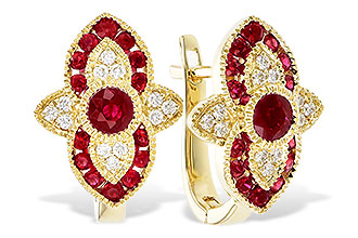 D301-63670: EARR .78 TW RUBY .90 TGW