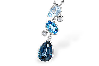 D301-66443: NECK 1.99 TW BLUE TOPAZ 2.02 TGW