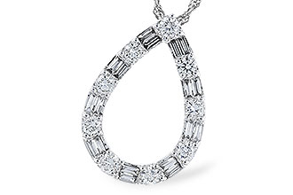 D301-67288: NECKLACE .21 TW BAG .65 TW