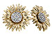 D301-67316: M301-66424 W/ YG PETALS & WG SETTINGS .14 TW
