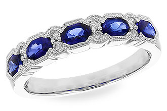 D301-69134: LDS WED RG .92 SAPPHIRE 1.04 TGW (4x3MM SAPP)