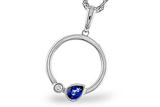 D302-56443: NECKLACE .26 SAPPHIRE .28 TGW