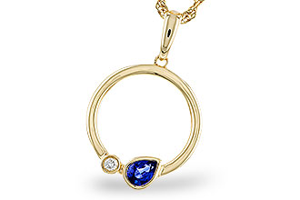 D302-56443: NECKLACE .26 SAPPHIRE .28 TGW