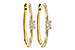 D302-58197: EARRINGS .47 TW OVAL DIAMONDS