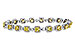 D302-58234: BRACELET 4.37 FANCY YELLOW DIAS 7.12 TW (7")