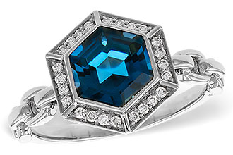D302-60043: LDS RG 2.03 LONDON BLUE TOPAZ 2.14 TGW (7.5MM LBT)