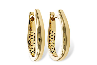D302-60079: GOLD EARRINGS (17MM)