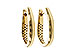 D302-60079: GOLD EARRINGS (17MM)