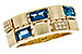D302-60979: LDS RG .94 LONDON BLUE TOPAZ 1.00 TGW