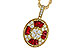 D302-60997: NECKLACE .54 TW RUBY .78 TGW