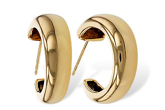 D302-61834: GOLD EARRINGS (20MM)