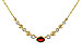 D302-61852: NECKLACE .88 GARNET 1.00 TGW (17")