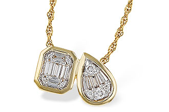D302-61879: NECKLACE .17 BAG .25 TW