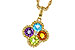 D302-62779: NECKLACE 1.26 SEMI-PREC (AMY,BT,CIT,PER) 1.29 TGW