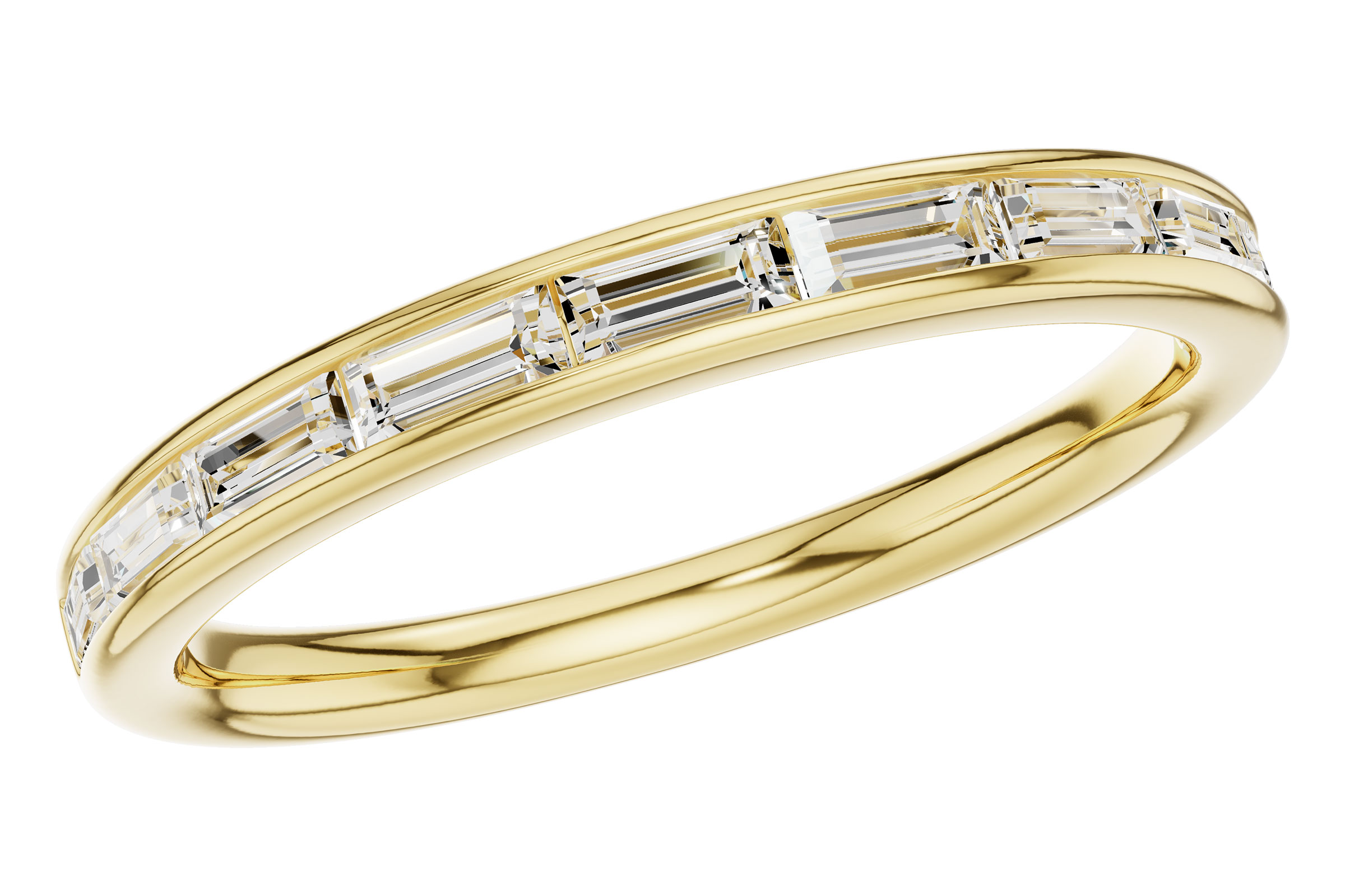 D303-45470: LDS DIA WED RG .44 TW BAGUETTES