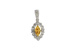 E214-42734: PENDANT .07 YELLOW SAPP .22 TGW