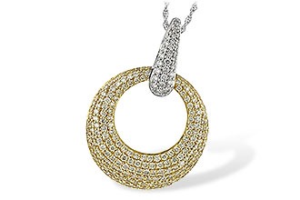 E217-11897: NECK 1.64 YELLOW DIAS 1.90 TW